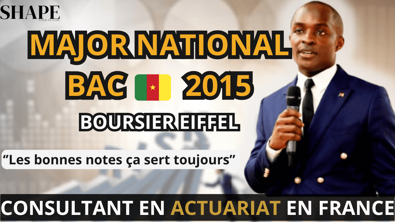 Major au BAC - Consultant en ACTUARIAT - Major à l'ISSEA - Boursier EIFFEL