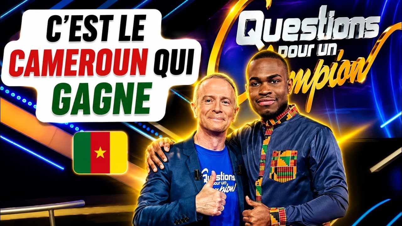 Un CAMEROUNAIS VAINQUEUR de "QUESTIONS pour un CHAMPION"